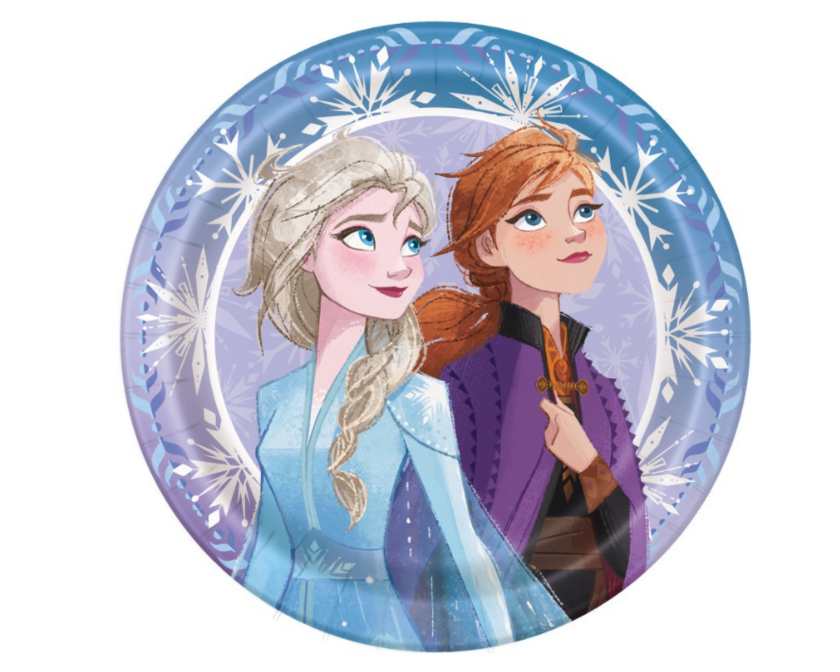 Disney Frozen 2 Round 9&quot; Dinner Plates  8ct