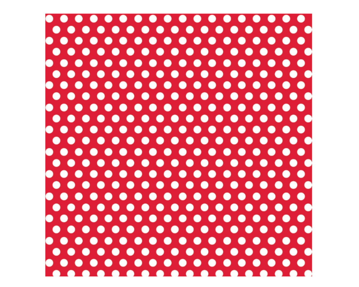 Ruby Red Dots Gift Wrap  30&quot; x 5 ft