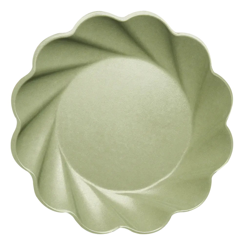 Simply Eco Compostable Salad Plates Sage