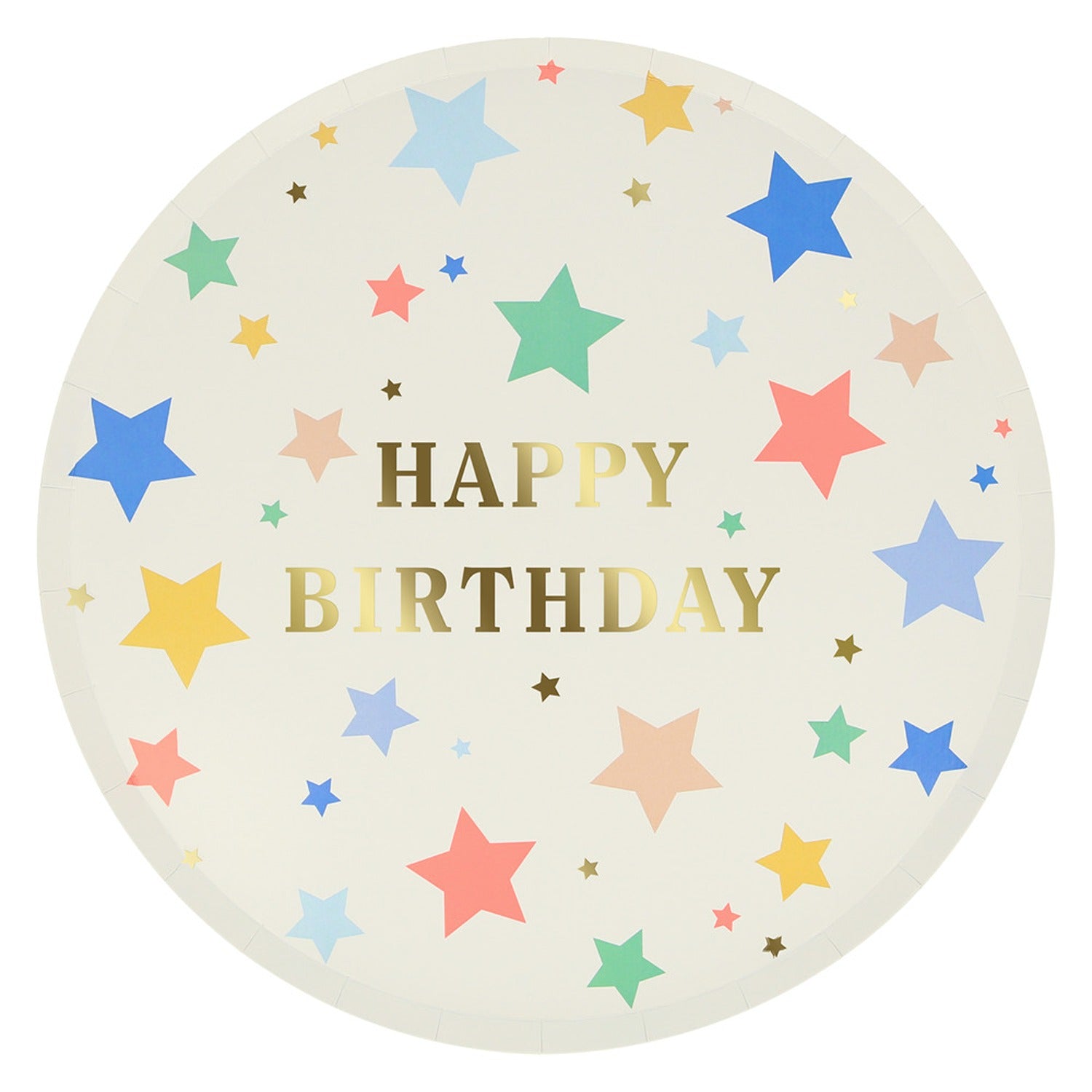 Happy Birthday Stars Dinner Plates