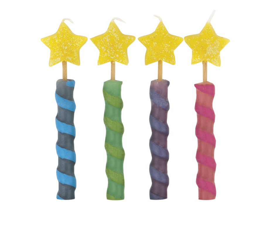 Star Top Birthday Candles