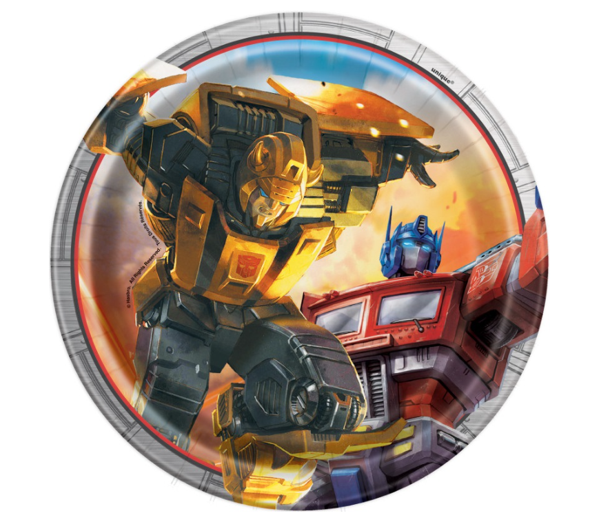 Transformers Round Dessert Plates