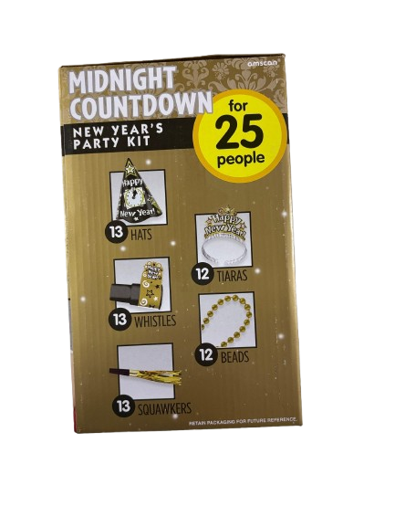 Midnight Countdown New Years Kit for 25