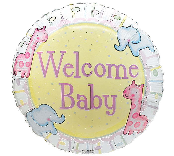 507A 17&quot; WELCOME BABY FOIL BALLOON