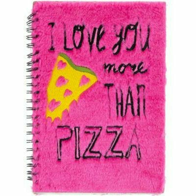 Almar Sales HOLIDAY: VALENTINES I Love You More Than Pizza Notebook Valentine&#39;s Day