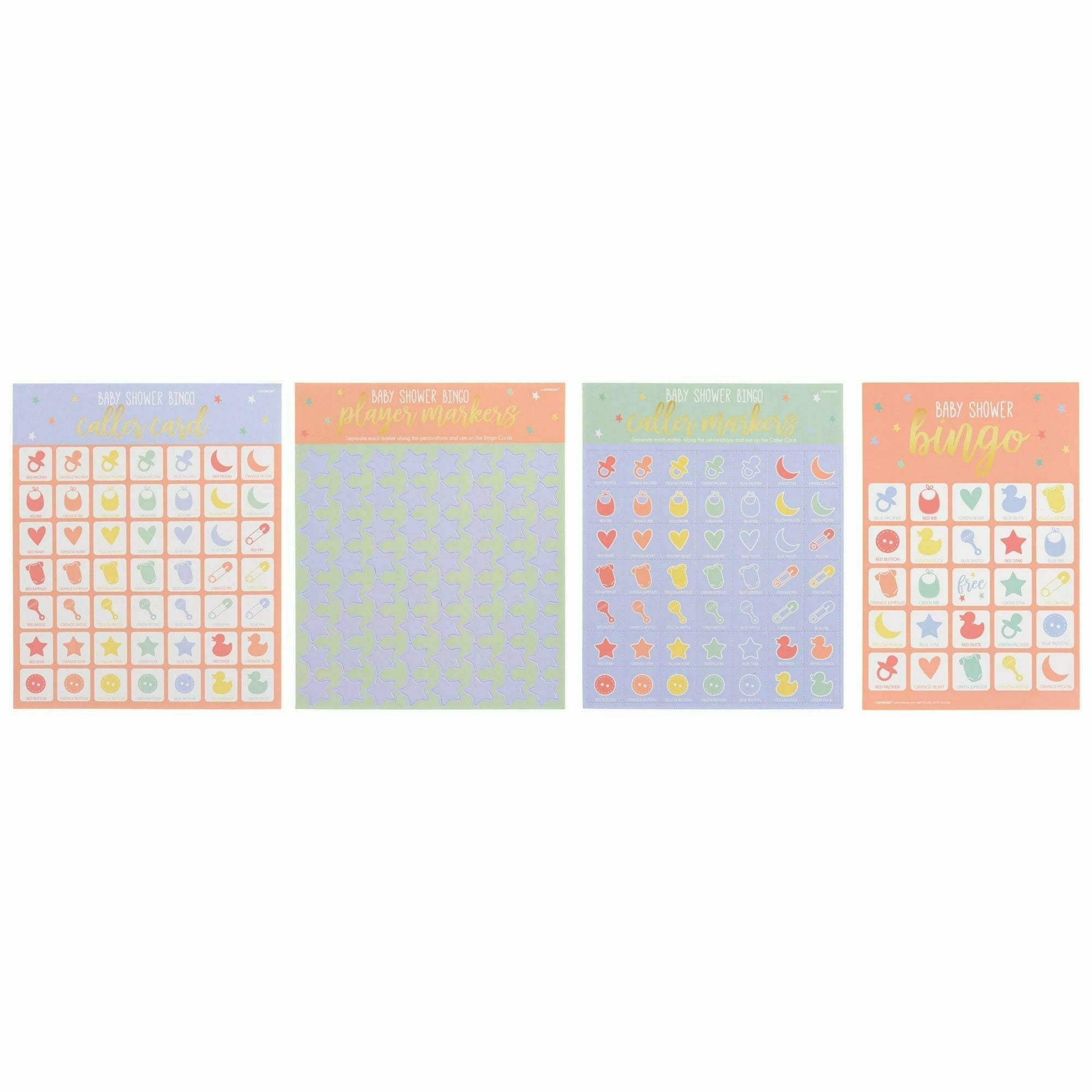 Amscan BABY SHOWER Baby Shower 2-in-1 Bingo Game