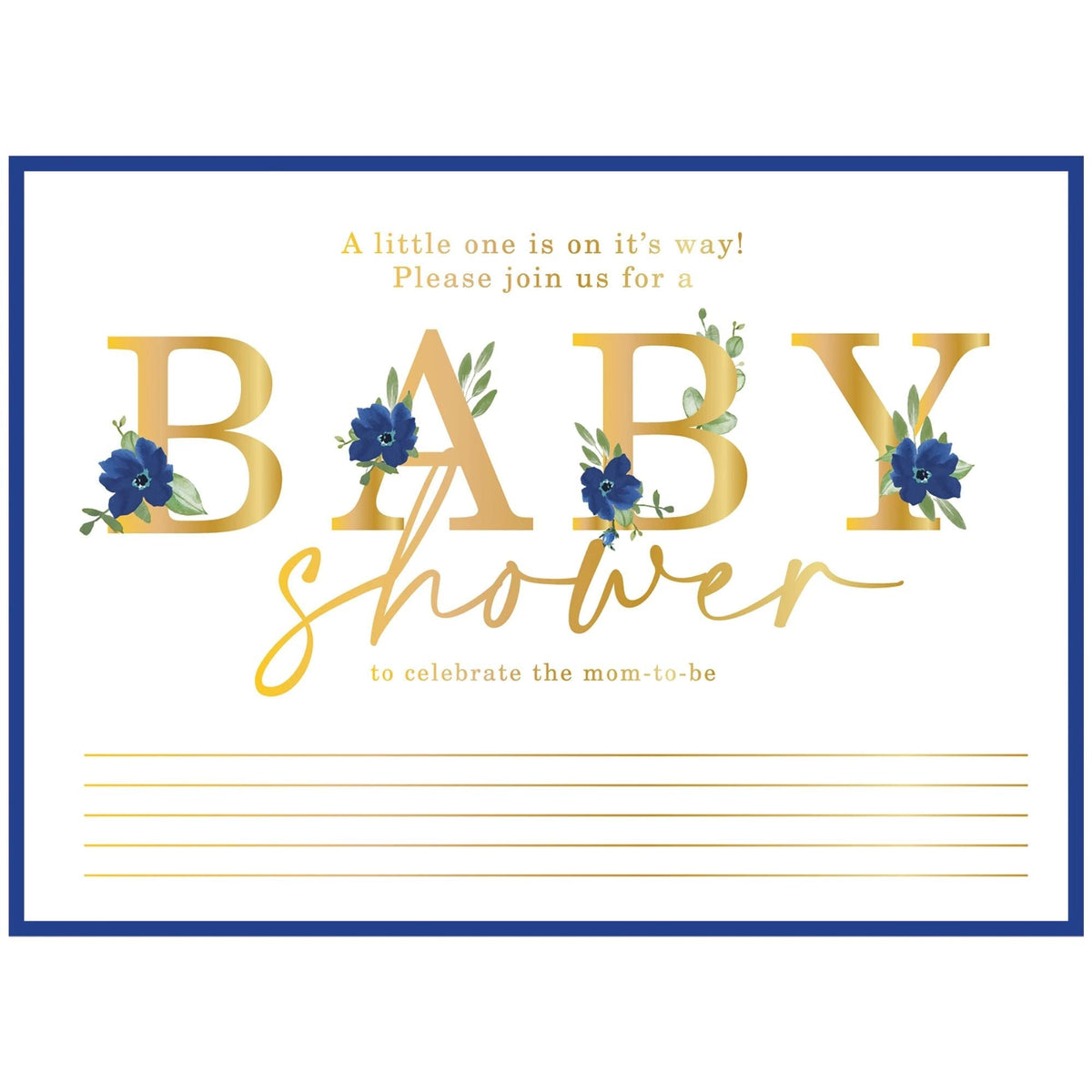 Amscan BABY SHOWER It&#39;s A Boy Jumbo Deluxe Invitations