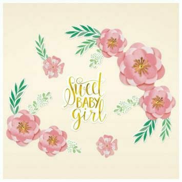 Amscan BABY SHOWER Sweet Baby Girl Flower Decorations