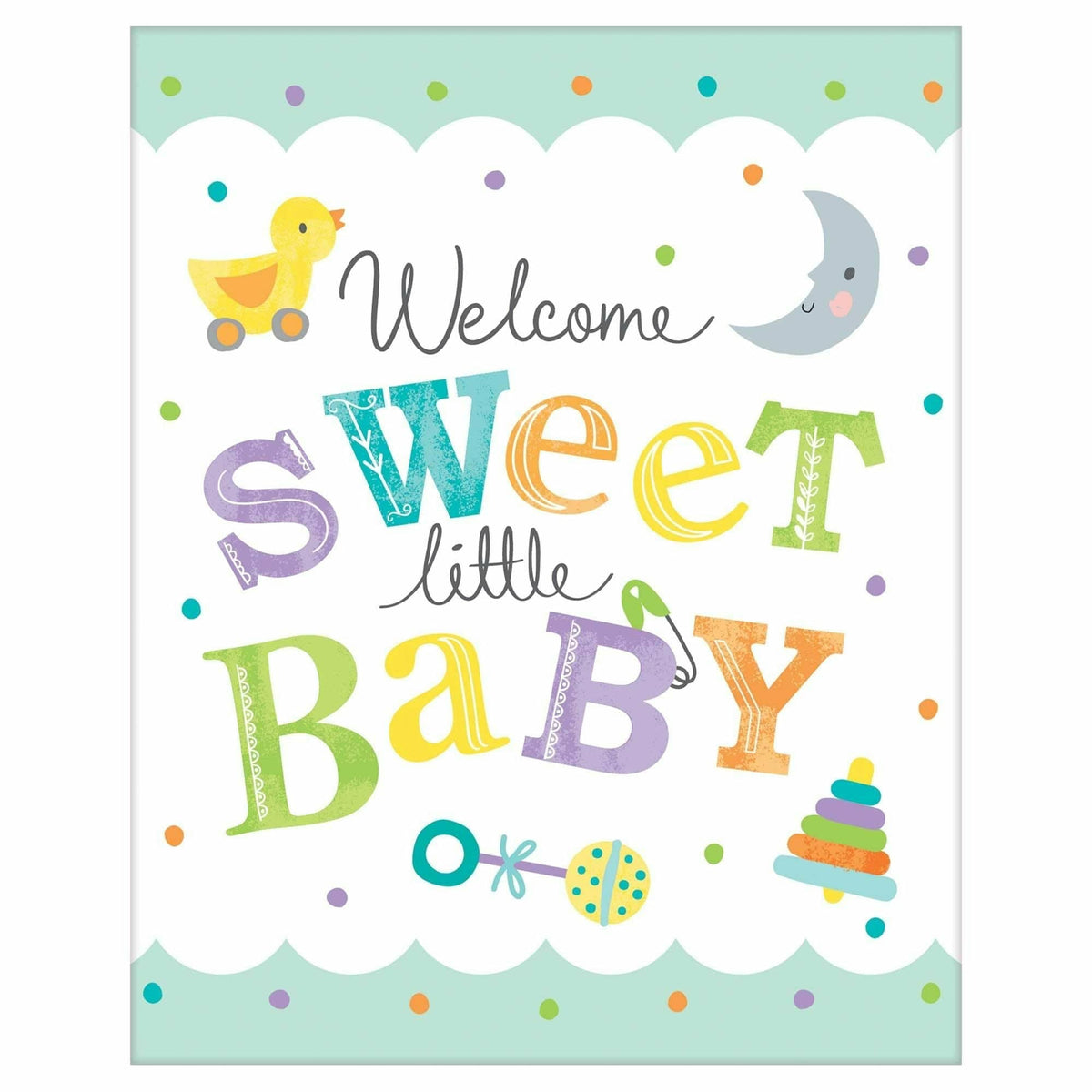 Amscan BABY SHOWER Sweet Little Baby Postcard Invite