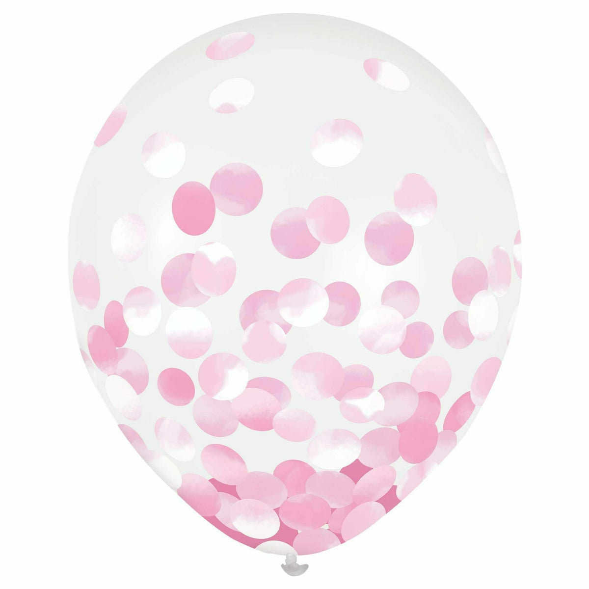 Amscan BALLOONS 12&quot; 6CT PINK CONFETTI