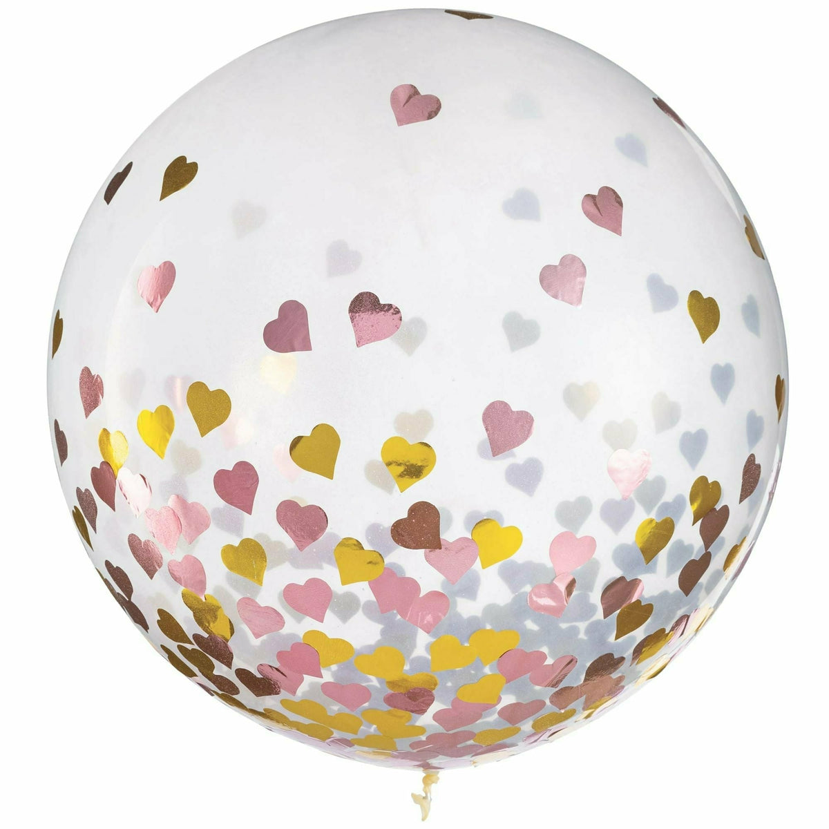 Amscan BALLOONS 24&quot; HEART CONFETTI GLOBE