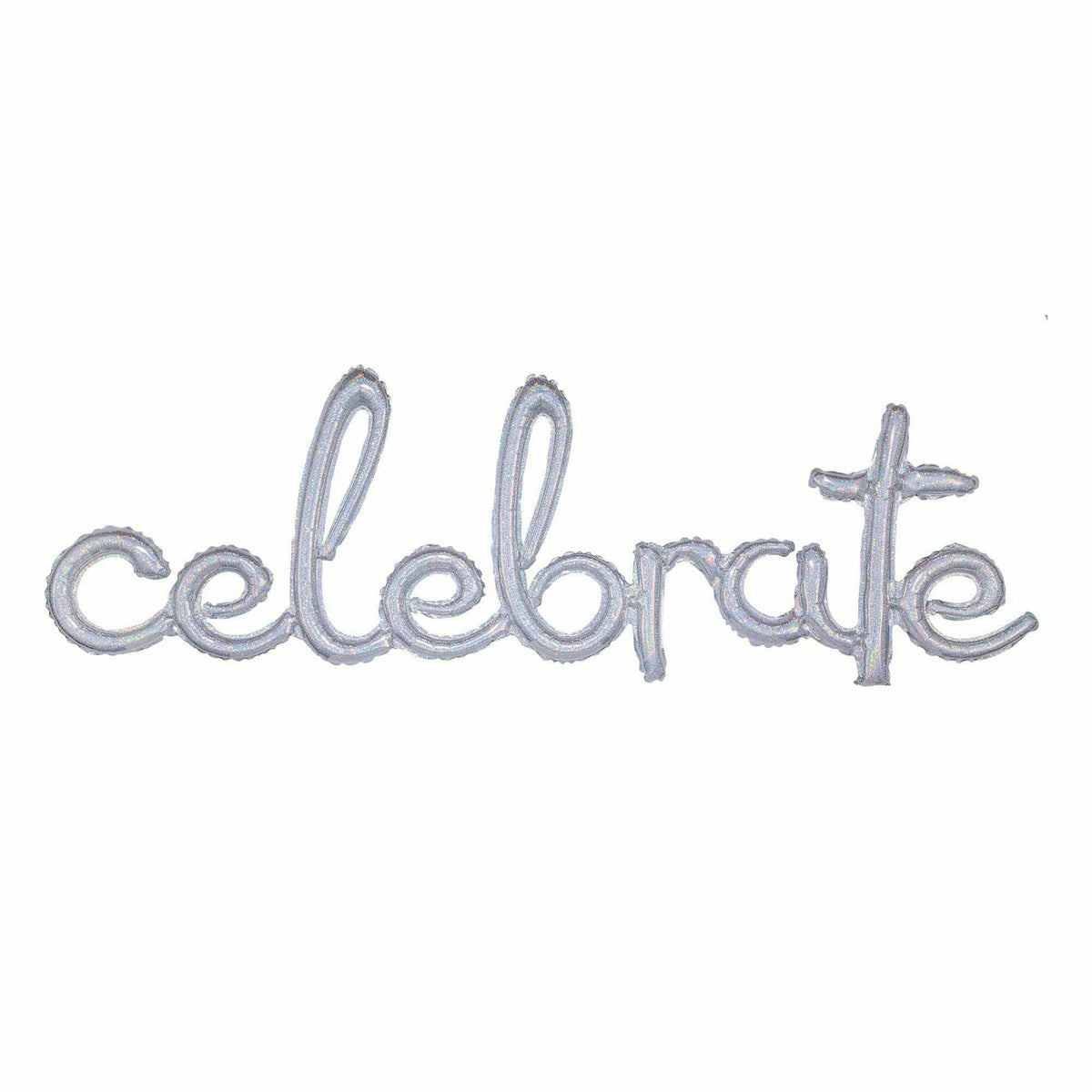 Amscan BALLOONS 804 Balloon Script Phrase &quot;Celebrate&quot; - Holographic