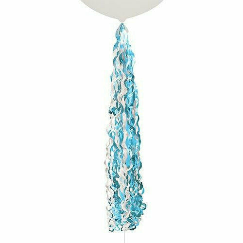 Amscan BALLOONS 949 Light Blue Fringe Balloon Tail