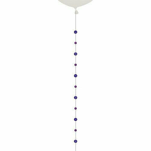 Amscan BALLOONS 970 Purple Circles Balloon Tail