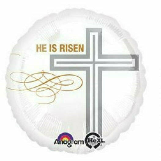 Amscan BALLOONS A003 18&quot; He is Risen Mylar Balloon