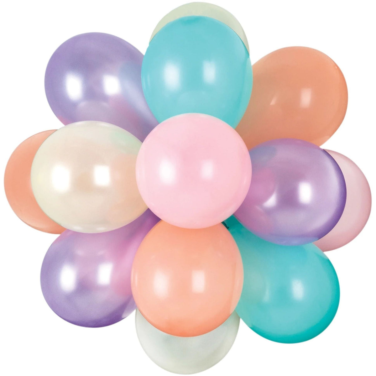 Amscan BALLOONS Air-Filled Latex Balloon Chandelier - Sorbet