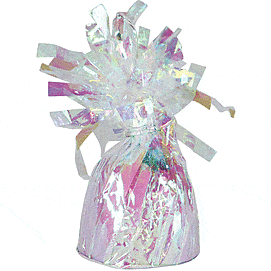 Amscan BALLOONS Fringed Iridescent Foil Balloon Weight