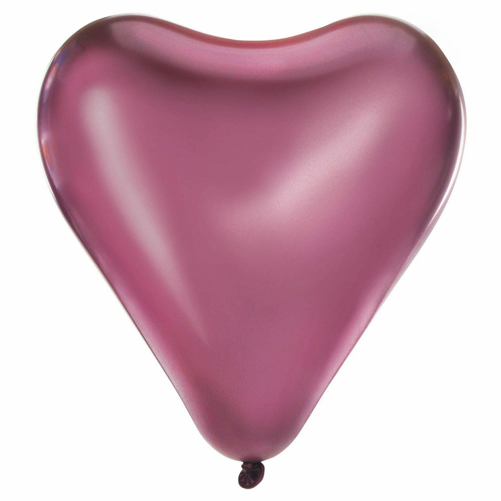 Amscan BALLOONS Heart Shaped Satin Luxe Latex Balloon- Flamingo