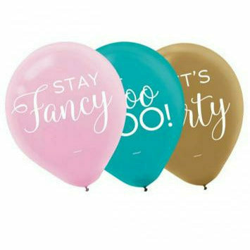 Amscan BALLOONS LET&#39;S PARTY 15CT LTX BALLOONS