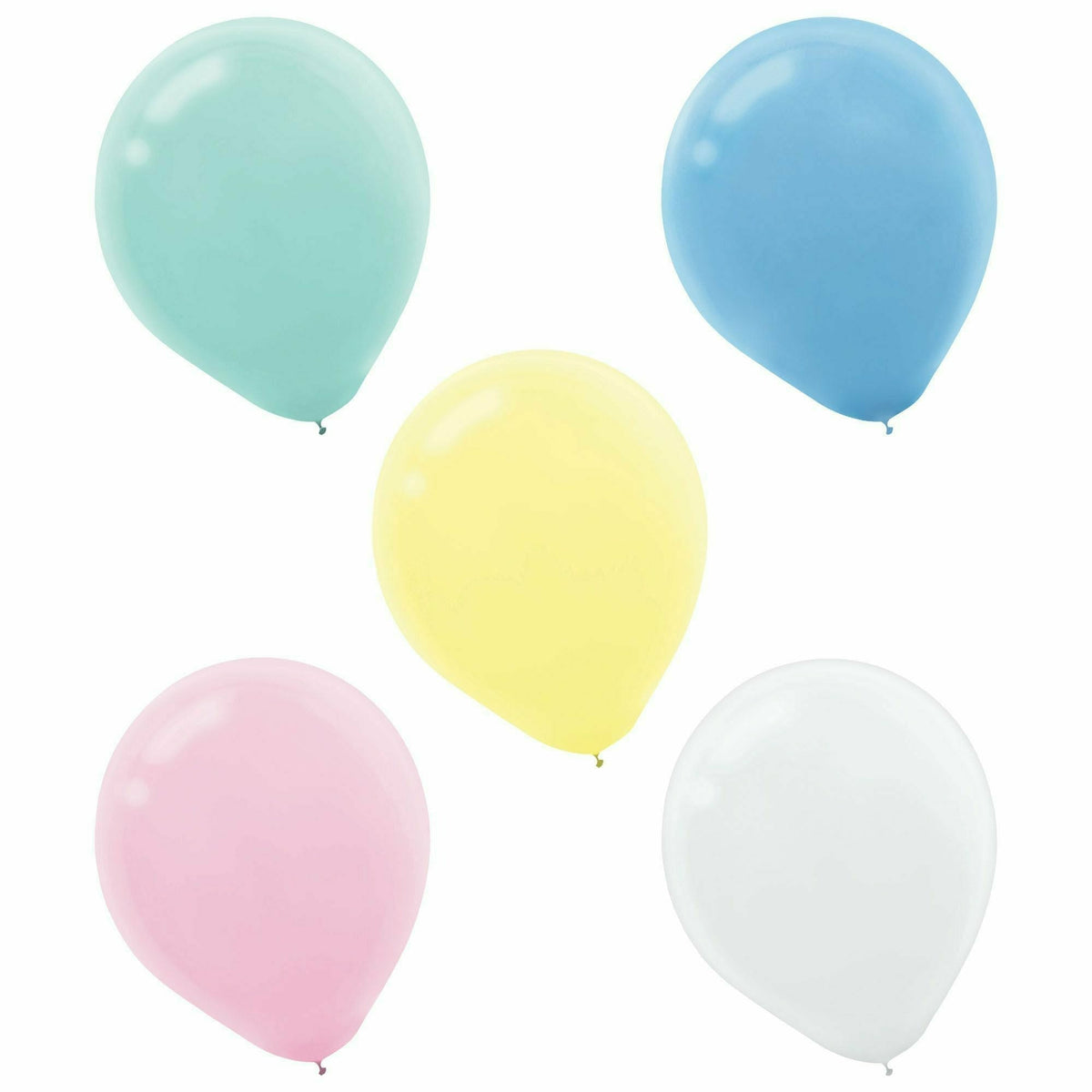 Amscan BALLOONS Pastel Assorted Latex Balloons - Packaged