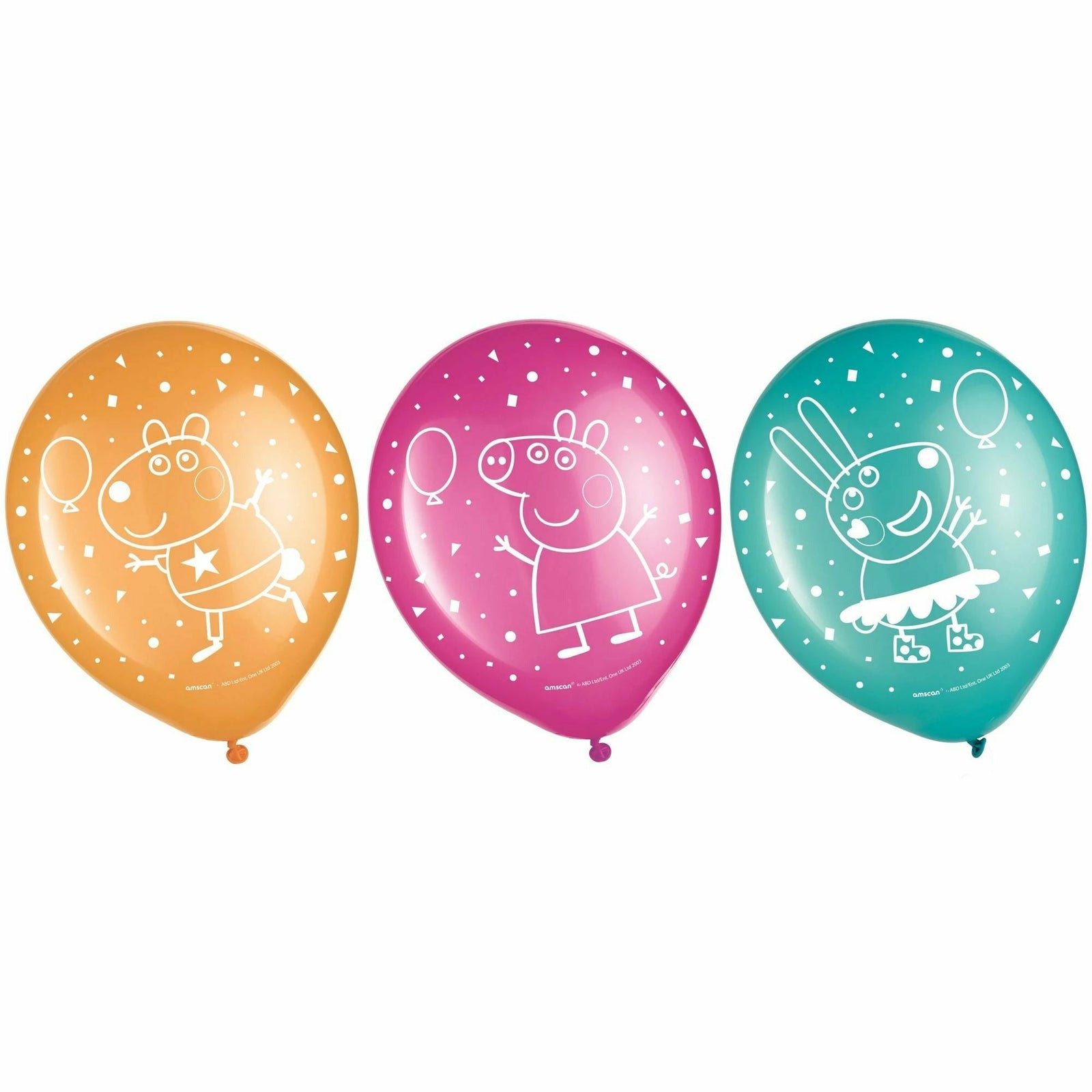 Amscan BALLOONS Peppa Pig Confetti Party Latex Balloons