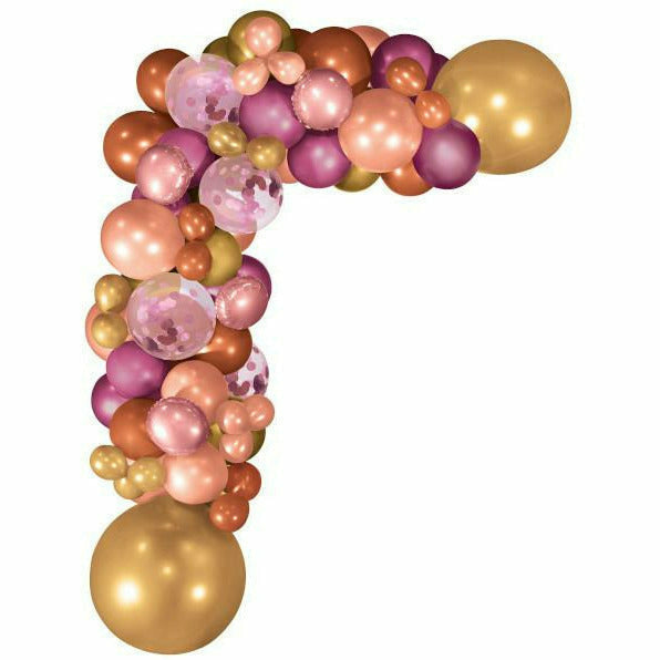 Amscan BALLOONS Pink & Gold Balloon Garland Kit