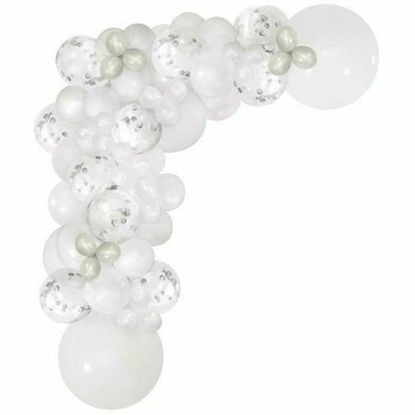 Amscan BALLOONS White Balloon Garland Kit