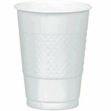 AMSCAN BASIC 16 OZ PLASTIC CUP 20CT-SILVER