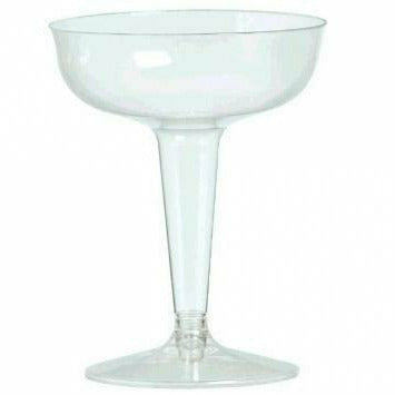 Amscan BASIC 4 OZ CHAMPAGNE GLASSES CLEAR