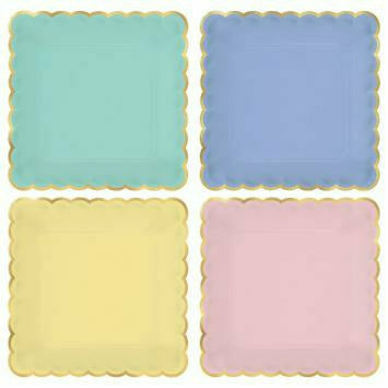 Amscan BASIC 7 " SPRING PASTEL SCALLOPED