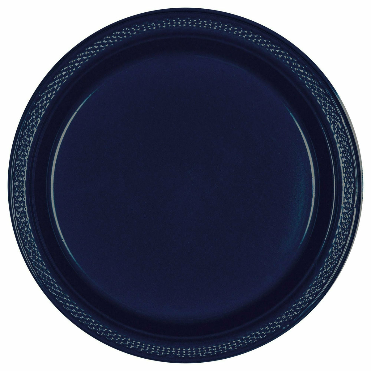 Amscan BASIC 9&quot; PLASTIC PLATE 20 CT- True Navy