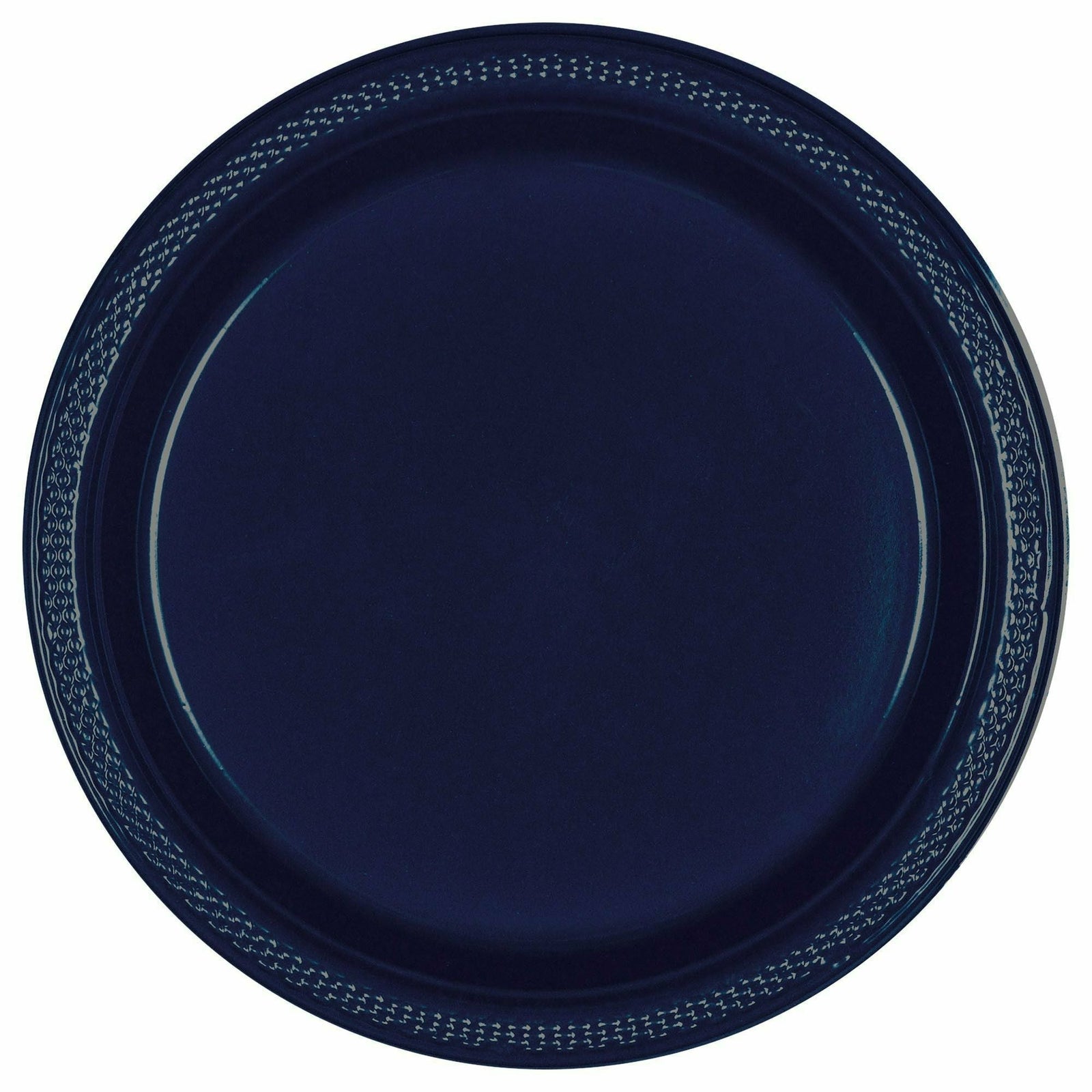 Amscan BASIC 9" PLASTIC PLATE 20 CT- True Navy