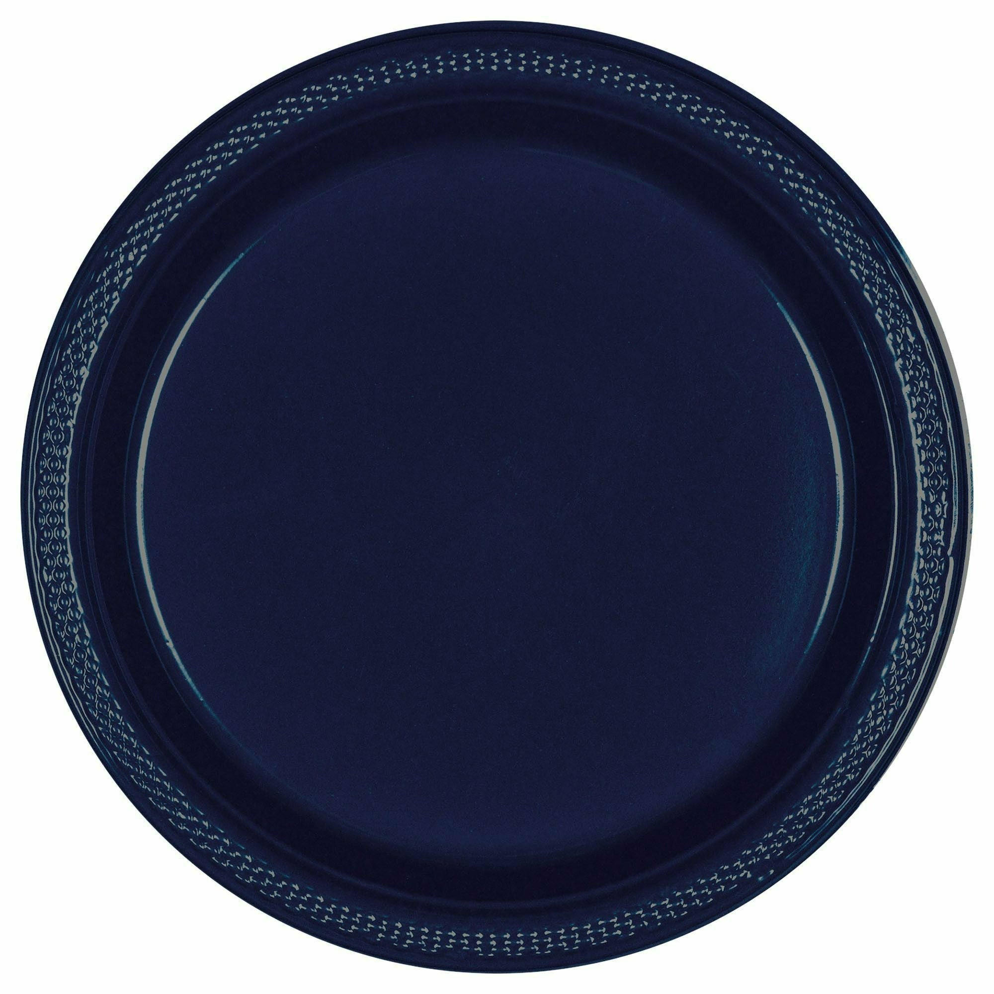 Amscan BASIC 9" PLASTIC PLATE 20 CT- True Navy