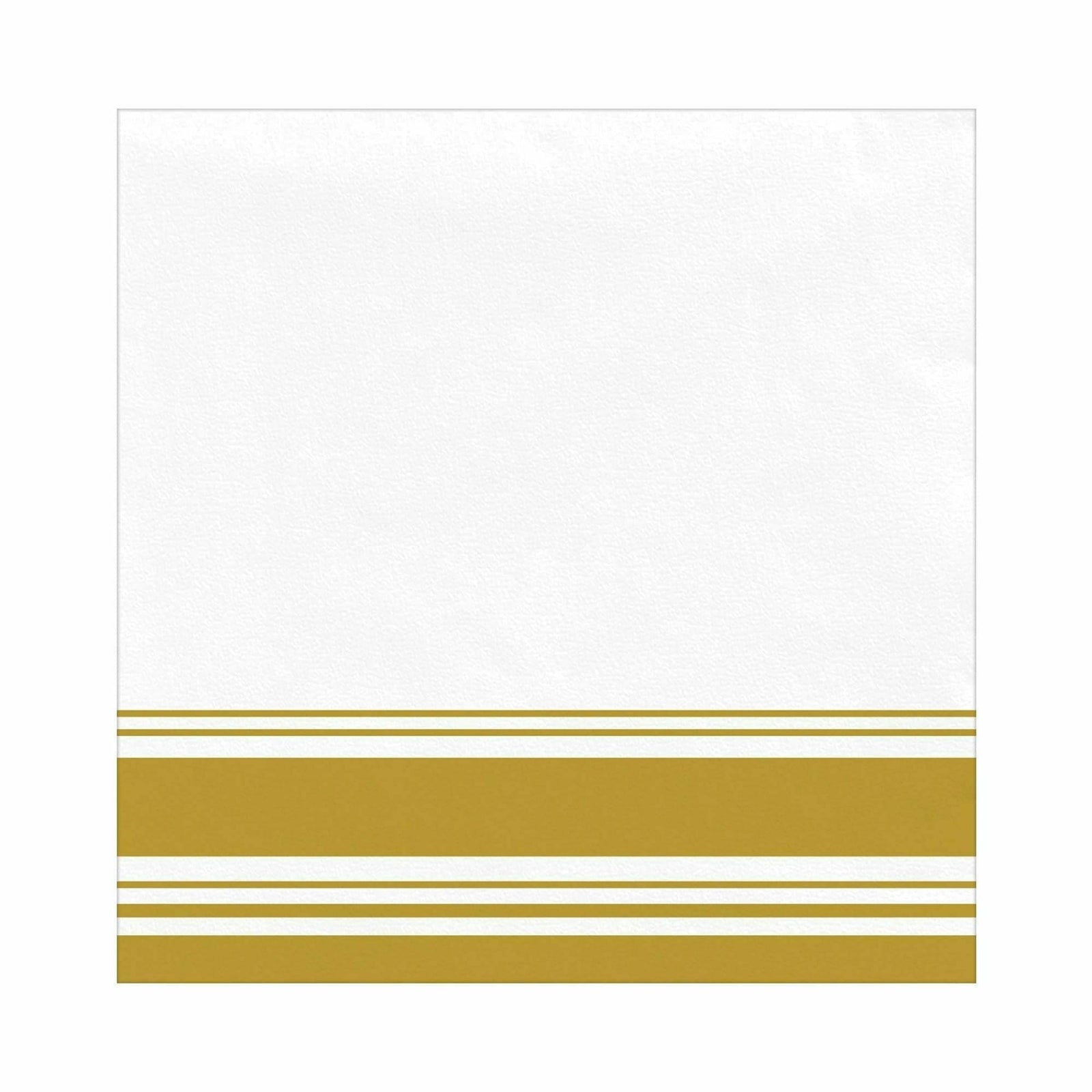 Amscan BASIC Airlaid Beverage Napkin - Gold