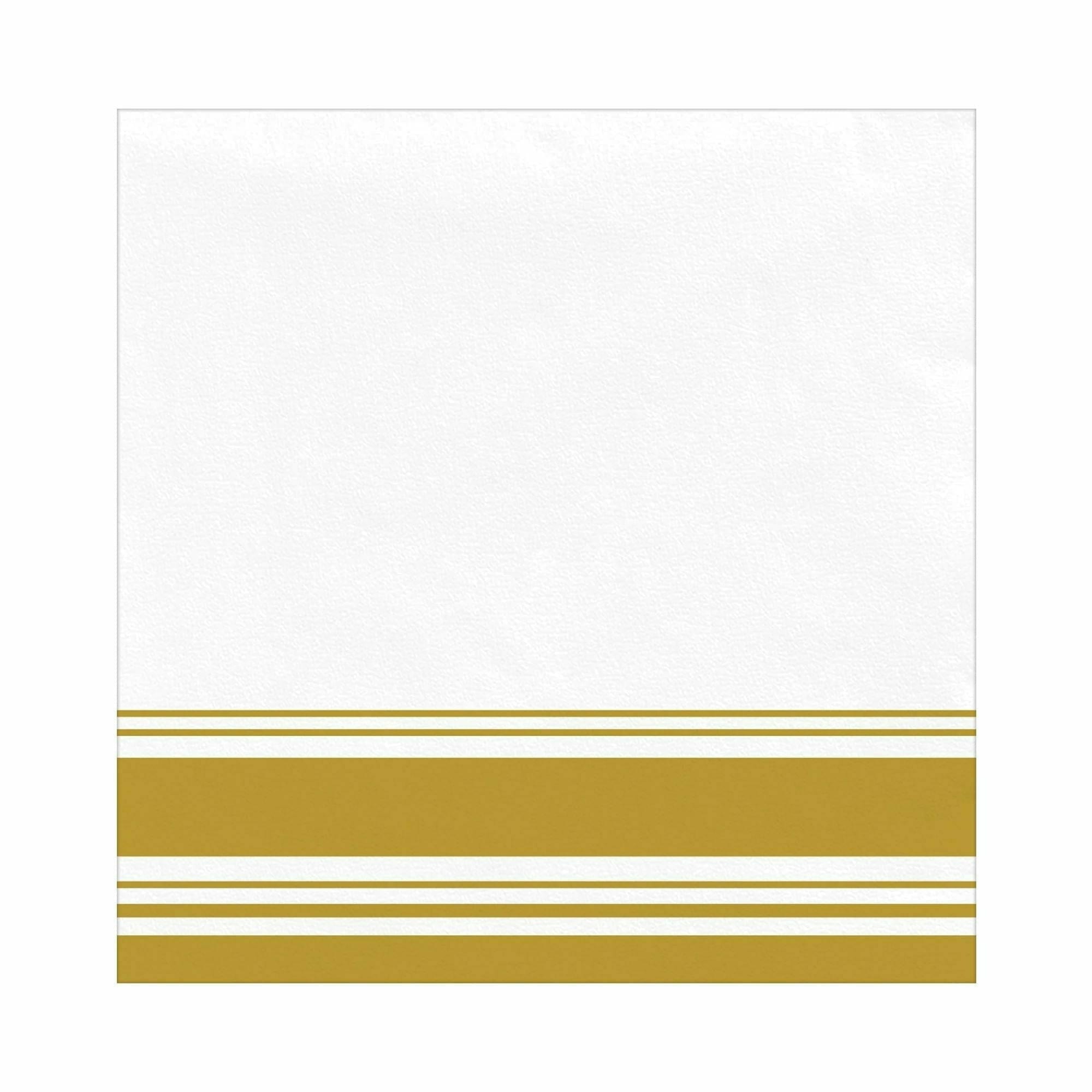 Amscan BASIC Airlaid Beverage Napkin - Gold