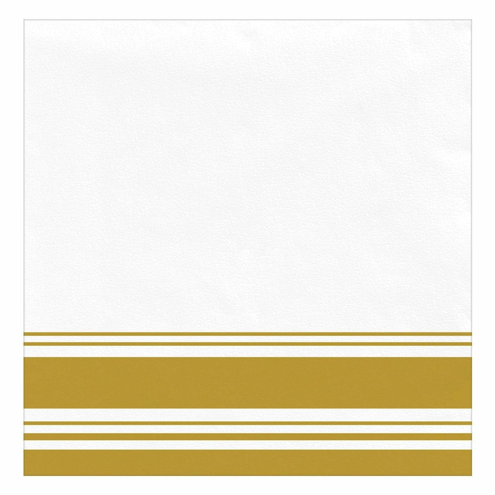 Amscan BASIC Airlaid Dinner Napkin - Gold