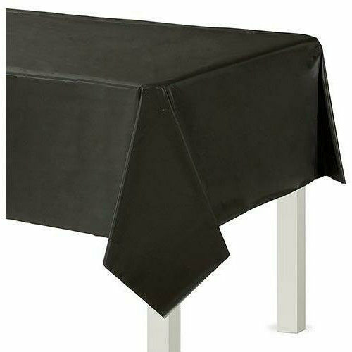 Amscan BASIC Black Plastic Table Cover 54x108