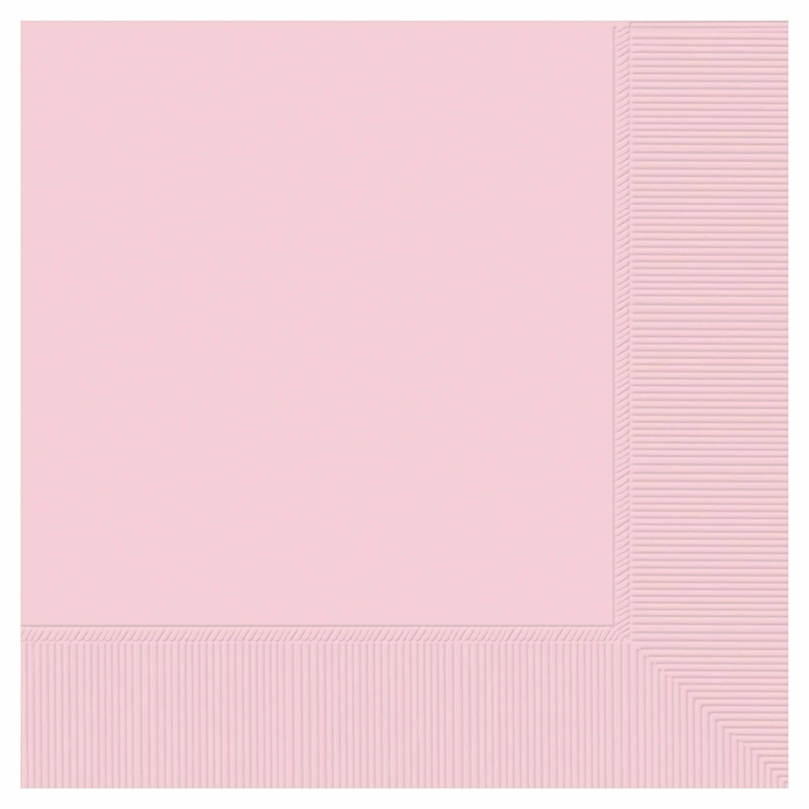 Amscan BASIC Blush Pink Beverage 2-Ply Napkins 50ct