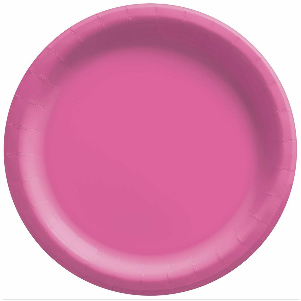 Amscan BASIC Bright Pink - 6 3/4&quot; Round Paper Plates, 20 Ct.