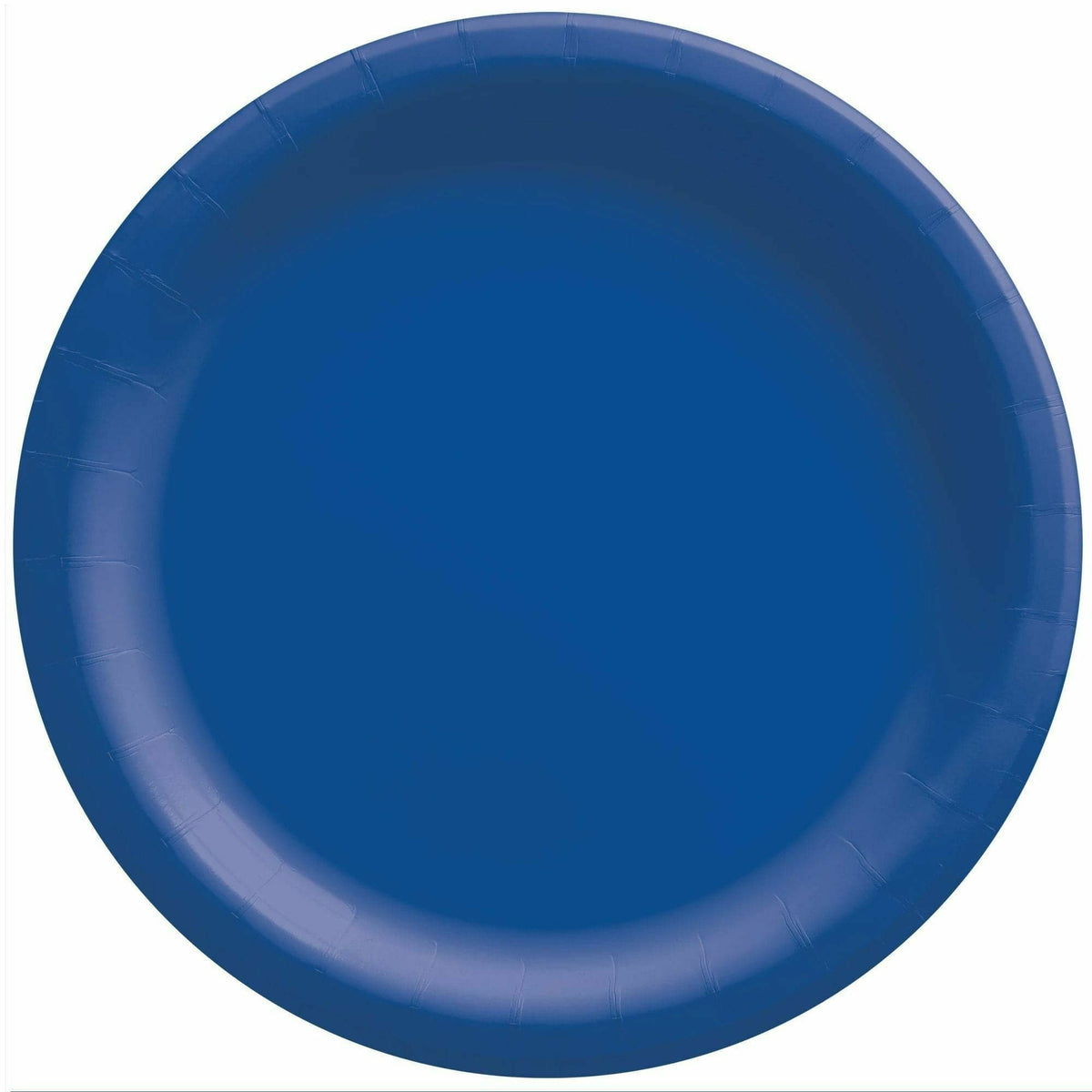 Amscan BASIC Bright Royal Blue - 8 1/2&quot; Round Paper Plates, 50 Ct.