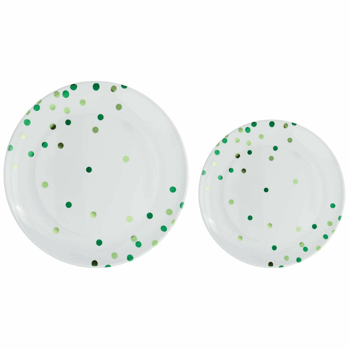 Amscan BASIC Festive Green/Kiwi - Multipack, Hot Stamped Plastic Plates