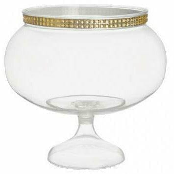 Amscan BASIC Gold Bling Short Round Pedestal Jar