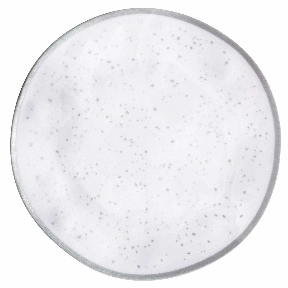 Amscan BASIC Melamine Plastic Plate 10 1/2&quot; - Silver