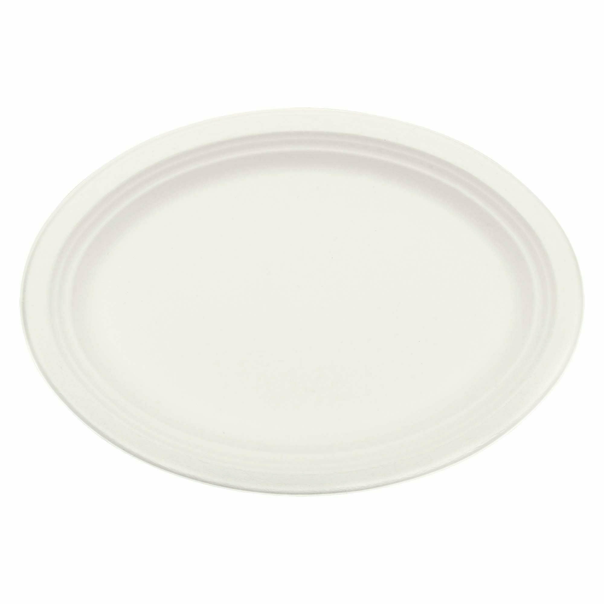 Amscan BASIC Natural Sugar Cane White Platter