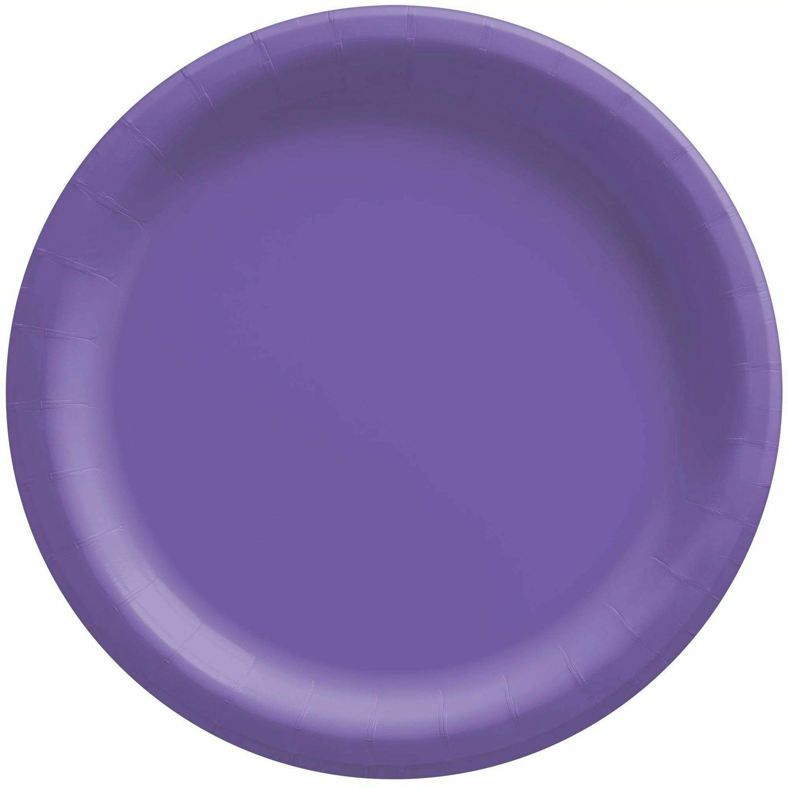 Amscan BASIC New Purple - 6 3/4" Round Paper Plates, 20 Ct.