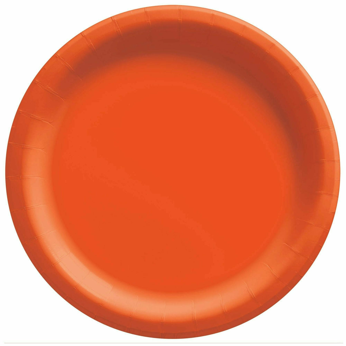 Amscan BASIC Orange Peel - 6 3/4&quot; Round Paper Plates, 20 Ct.