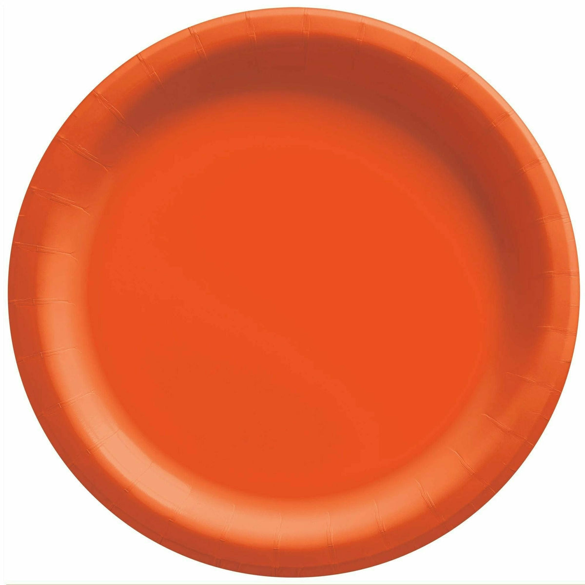 Amscan BASIC Orange Peel - 8 1/2&quot; Round Paper Plates, 20 Ct.