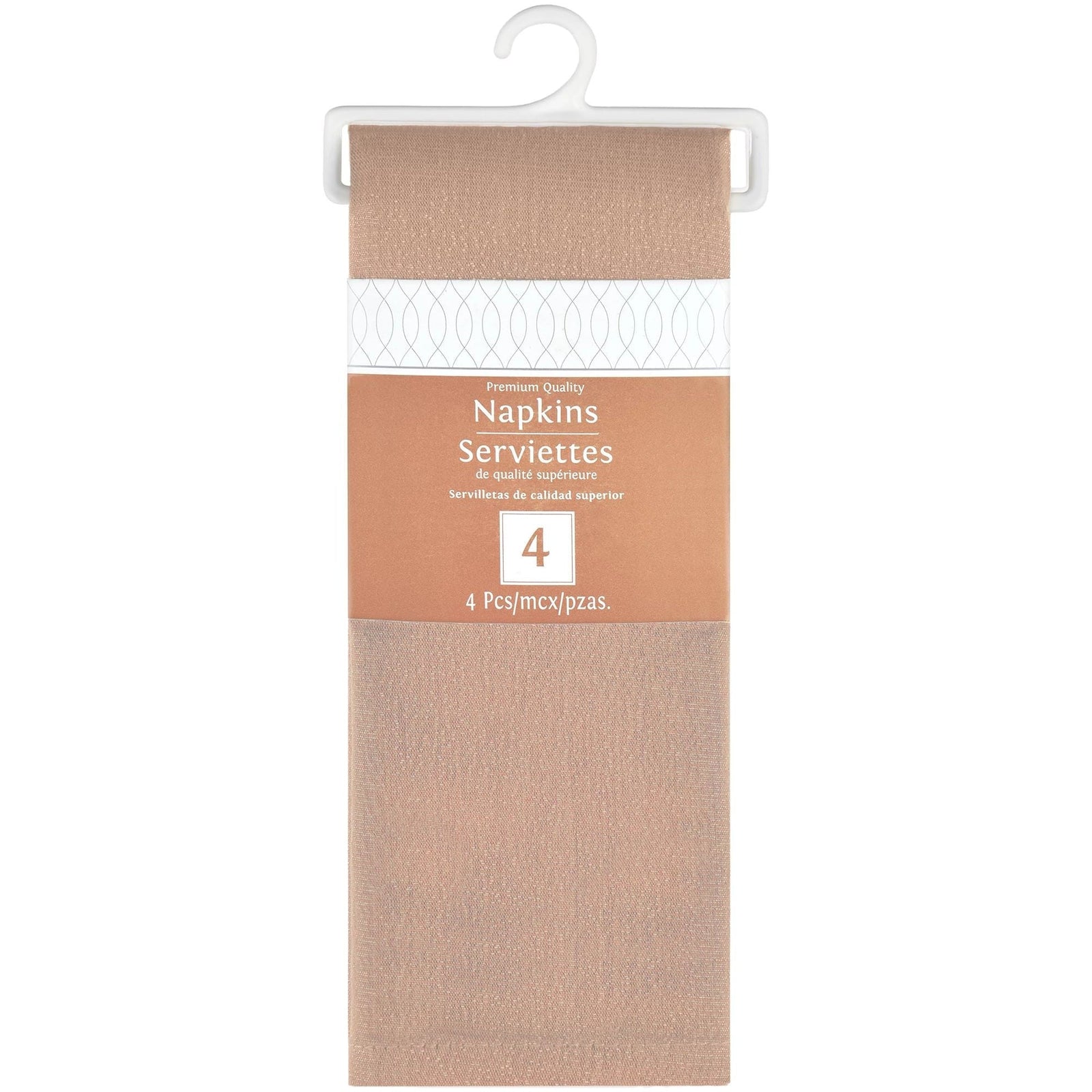 Amscan BASIC Premium Fabric Napkin - Rose Gold