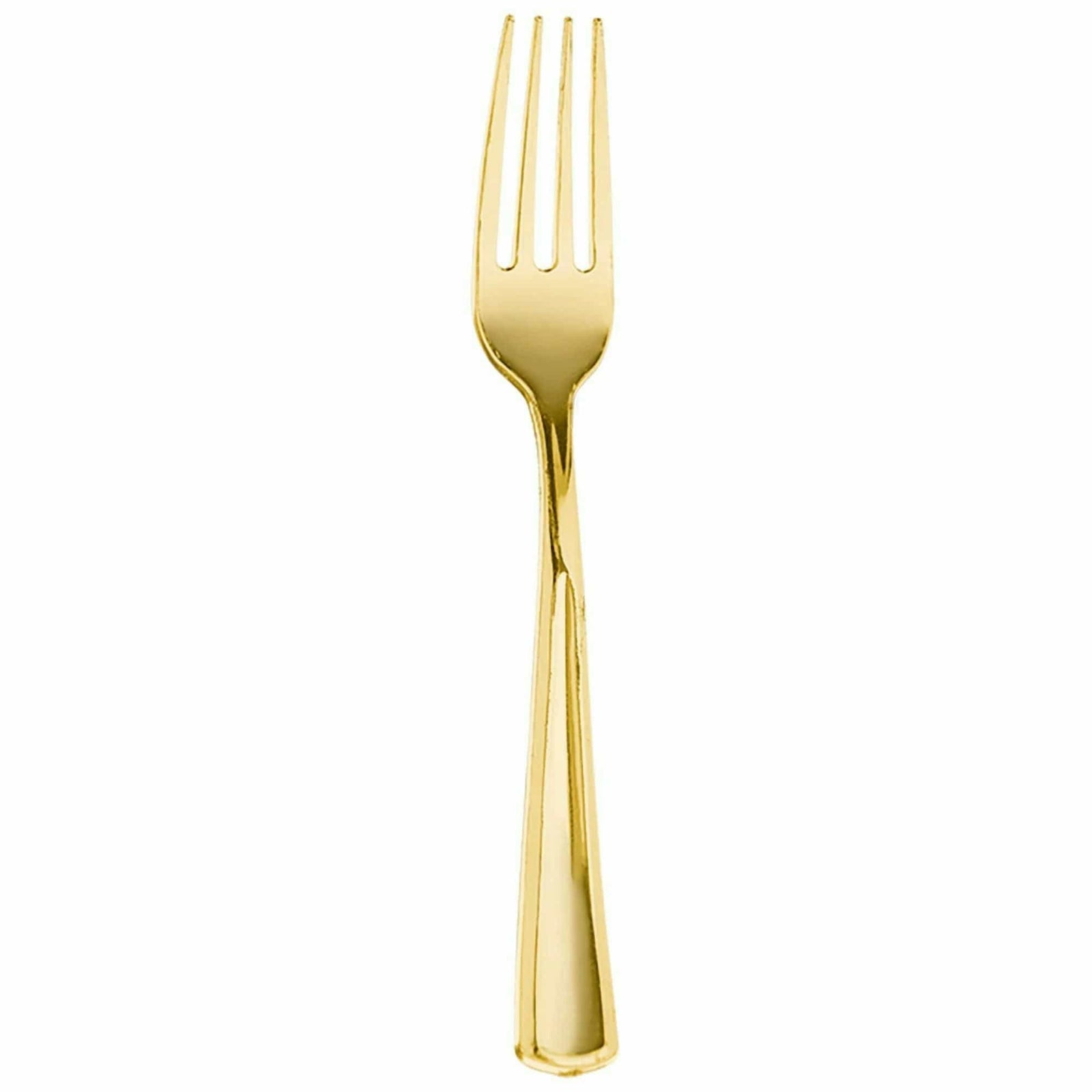 Amscan BASIC Premium Metallic Fork - Gold