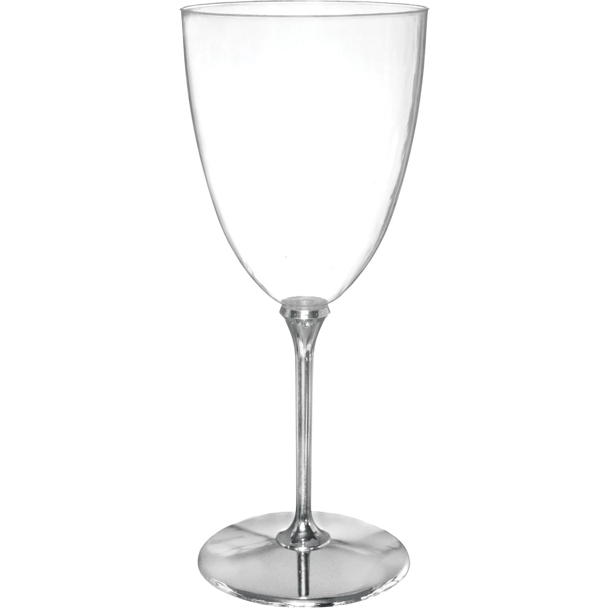 Amscan BASIC Premium Silver Wine Goblet